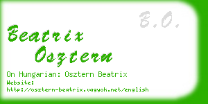 beatrix osztern business card